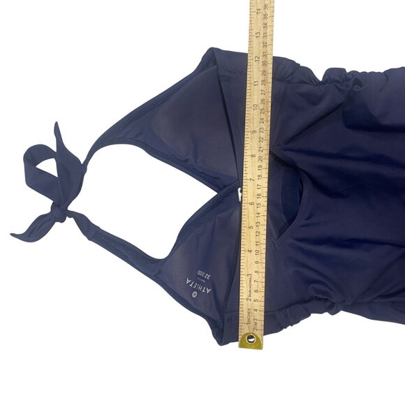 Athleta Navy Halter Tankini Swim Top 32D/DD Wired Bra - Picture 13 of 16